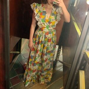 Vintage Maxi Wrap Dress